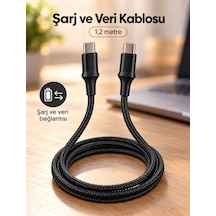 Uyumlu Telefon Ve Dizüstü Bilgisayarlar İçin Pd Type C Şarj Kablosu - Lisinya