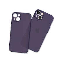 Uryport Apple iPhone Uyumlu 14 Plus Kılıf Puma Silikon - Koyu Mor Çok Renkli