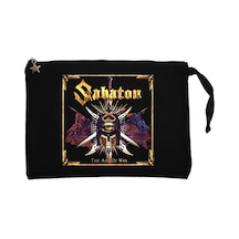 Sabaton The Art of War Siyah Clutch Astarlı Cüzdan / El Çantası Siyah