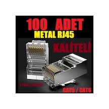 Kaliteli - Metal Korumali Cat5 Cat6 Ethernet Internet Kablo Soketi Konnektörü 8p8c Rj45 Jack Ja Standart
