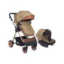 Elegant Gold Travel Sistem Bebek Arabası Bb 370 Kahve - Pusetli Çift Yönlü Bebek Arabası