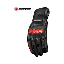 Ebakbak Motosiklet Eldiveni Deri Ve Cordura Reflektörlü Su Geçirmez Özel İç Mebran Dirençli Motor Eldiveni