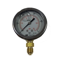 Baumer Gliserinli Manometre 63Mm Alt Çıkış