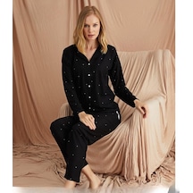 Pijamoni Kadın Süet Önden Düğmeli Pijama Takımı 56607 - 1 Adet 001 Pijamoni Kadın Süet Önden Düğmeli Pijama Takımı 56607 - 1 Adet 001