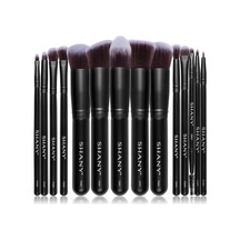 Shany Bombshell 14 Parça Fırça Seti Cosmetics Fırça Koleksiyonu - Komple Kabuki Makyaj Fırçası Seti Siyah - 14 Parça