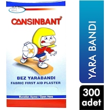 Cansınbant Bez Yarabandı 300 Adet 8699721111038 Kategori: Yara Bandı