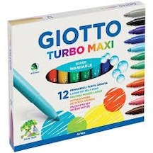 Giotto Turbo Maxi Super Washable Keçeli Kalem 12'li