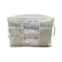 Pencereli Yastık Yorgan Hurcu 75 X 40 X 40 Cm Pamuklu Gri Diğer