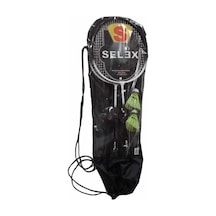 Selex Thunder Badmıngton Raket Çiftli 2 Raket +2 Top