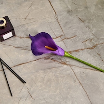 Deco Yapay Zambak Çiçeği - Mor - 60 Cm Çok Renkli