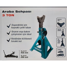 Tricraft 3 Ton Araba Sehpası 2 Adet Çift Olarak