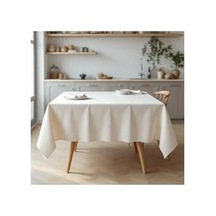 Doğal Keten Masa Örtüsü - 100x100 Cm Acı Kahverengi