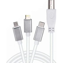 Zr362 Ads 501 Type-c 3 İn 1 Yazıcı Kablosu Standart