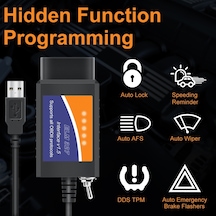 Elm 327 V1.5 Usb Obd2 Elm327 Anahtarı Ford Mazda Elm327 Forscan Elmconfig-forscan Elm327 Usb