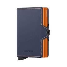 Secrid Twinwallet Matte Kartlık Cüzdan, Mavi-turuncu Çok Renkli