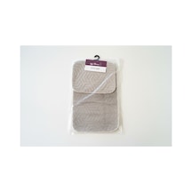 Buççin Online Mağaza İkili Klozet Takımı Dot Taban Battaniye Kumaş 50x80 + 40x60 Kaymaz Banyo Paspas Seti Belirtilmemiş Ç Çok Renkli
