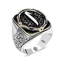 Gümüş Elif Oval Erkek Yüzük (546038579)