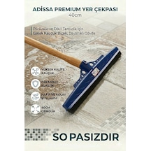 Adissa Premium Mavi Çekpas Çekçek Yersil Ucu 40 Cm Sağlam Kauçuk Dayanıklı Plastik Sap Hariçtir