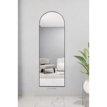 Dekoratif Ayna Oval Boy Ayna Duvar Aynası 180x60 Cm 180 X 60 Siyah 18061806775 Siyah