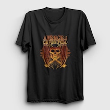 Presmono Unisex Wings Avenged Sevenfold T-shirt Siyah