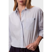Calvin Klein Bayan Gömlek Lv047f105g C1o Mavi Mavi