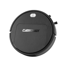 Shineyee Siyah 3'lü İşlevli Zeka Robot Süpürge - Güçlü Emme, Yumuşak Temizleme, Yatak Ve Koltuk Altı Erişimi İle Ev Temizliği Kolaylaştırır Siyah