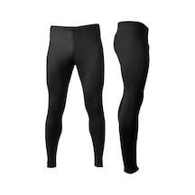Sporcu Taytı Tam Boy Uzun & Kısa Polyester Siyah