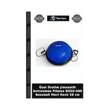 Özel Üretim Jimnastik Antrenman Pilates Bosu-500 Bosuball Mavi Renk 58 Cm