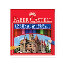 Faber Castell Boya Kalemi 12 'li Yarım Boy Karton Kutu