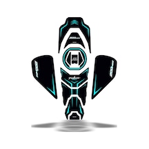Bajaj Pulsar Ns200 2011-2023 Uyumlu Tank Pad Set Mavi