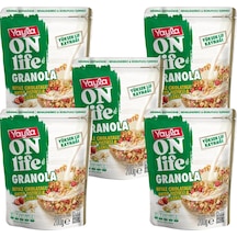 Yayla Onlife Beyaz Çikolatalı Antep Fıstıklı Ve Çilekli Granola 200 G X5
