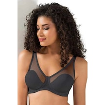 Moon Wear Tül Kaplı Soft C -cup Sütyen Siyah