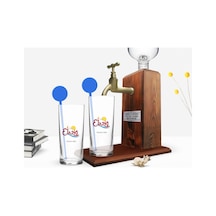 Kişiye Özel Renkli Baskılı Elazığ Tasarımlı Turistik İkili Vodka