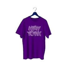 Bluu Newyorklite Sporcu T-Shirt Bisiklet Yaka (528819031) Mor