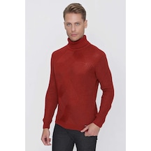 Tr 850 Slim Fit Bordo Klasik Triko Bordo