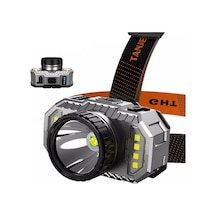 Peakstar Ps-010 800 Lümen Şarj Göstergeli Cob Led Usb'li Şarjlı Kafa Lambası Çok Renkli