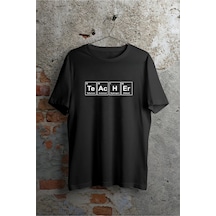 24 Kasım Öğretmenler Günü Baskılı Özel T-shirt - Siyah 001