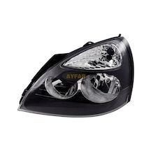 Renault Clio Sağ Ön Far Motorlu Siyah Çerçeveli 2001-2005