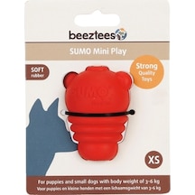 Beeztees Sumo Mini Dental Ödül Hazneli Kauçuk Köpek Oyuncağı Xsmall Kırmızı 4.5 Cm