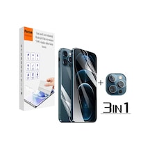 Iphone Xr Uyumlu Kırılmaz Cam Ön Ve Arka 3in1 Özel Kesim Hydrogel Film