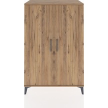 Hyperion Dolap 3 Raflı 2 Kapaklı 88x44x134 Çam-çam Çam