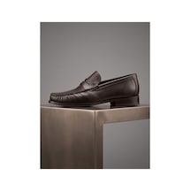 Crc Ayakkabı %100 Hakiki Deri Rugan Erkek Loafer - El İşçiliği Premium Klasik Ayakkabı - Burgundy Patent Kahverengi