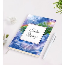 Kişiye Özel Isimli Çerçeveli Defter Kalem Seti-19