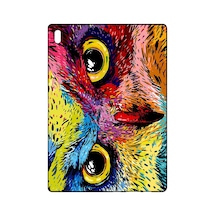 Lenovo 10b Baykuş Renkli Silikon Baskılı Arka Kapak