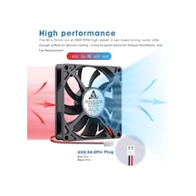 Gdstıme 80 Mm Fan 80 X 15 Mm 12v Bilgisayar Fanı 8cm Pc Fan Dc 12v Kasa Fan 2800 Rpm