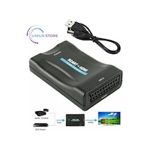Scart To Hdmı Av Video Tv Dönüştürücü Çevirici Adaptör Converter