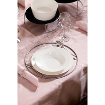 Edora Home 8'li Metal Yuvarlak Supla, Gümüş Amerikan Servis, Halka Runner - Paslanmaz Gümüş Edora Home 8'li Metal Yuvarlak Supla, Gümüş Amerikan Servis, Halka Runner - Paslanmaz Gümüş