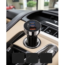 3 Portlu Araç Şarj Adaptörü Pd Type-c Ve Qc3.0 Usb
