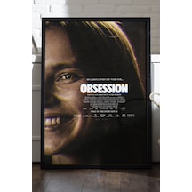 Obsession Siyah Ahşap Çerçeveli Poster, Dekoratif Film Duvar Tablosu