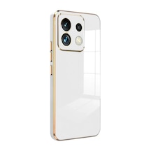 Newface - 86 - Xiaomi Poco M6 Pro 4g Kılıf Volet Silikon - Edntrend - - Beyaz